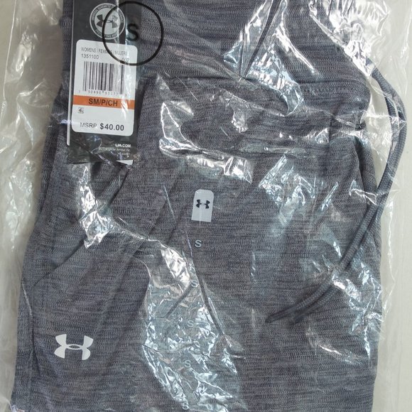 Under Armour Women's Tech Capris 3/4 Pants Small Gray Athletic Gym New MSRP$40 - Picture 7 of 9